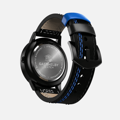 Cinturino in Pelle Nero/Blu (Regolabile) - GasShelby™